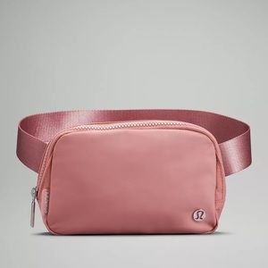 lululemon belt bag in pink pastel with extended strap tiktok famous bag sold out